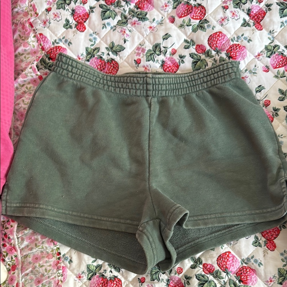 Aritzia TNA Green Shorts